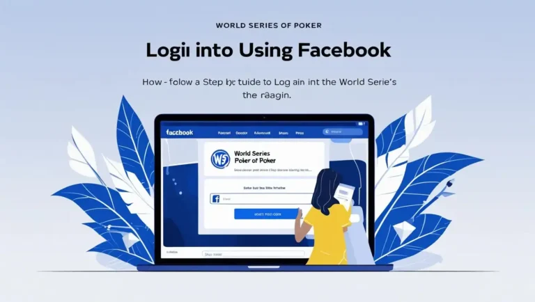 login with facebook in WSOP